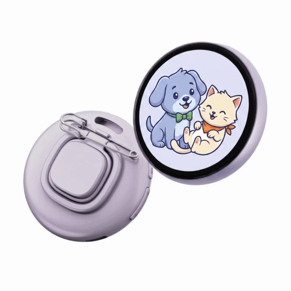 Magnetic Magnetic Electronic Badge Light‑Up Interactive Light‑Up Anime Brooch Compact Lightweight Smart Decor Smart Decor Pin