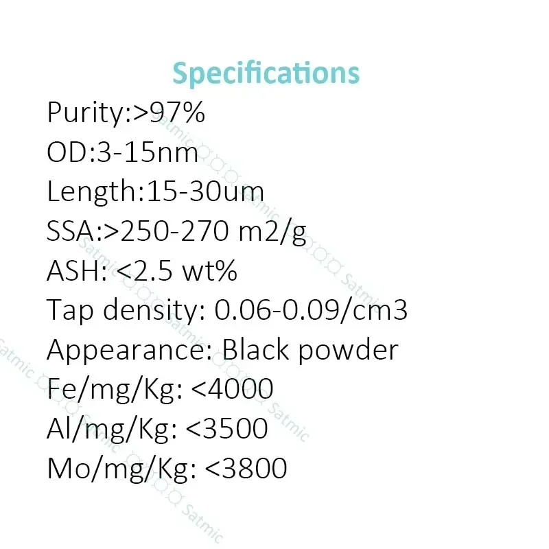 MWCNTs 3-15nm Multi Walled Carbon Nanotubes, Conductive Thermal Powder for Composites