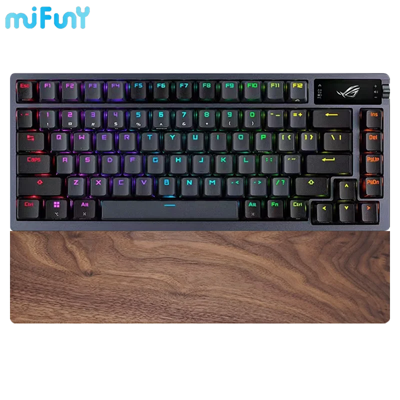 

Mifuny Black Walnut Keyboard Hand Rest Custom Wrist Plam Relife Ergonomic for ROG NX/RX TKL 84/104key Falchion Claymore Handrest