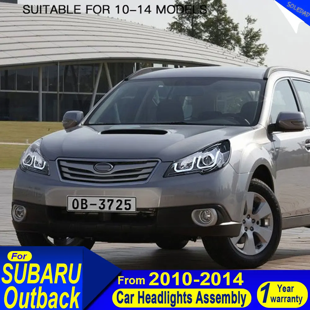 

Car Head Lamp Assembly For Subaru Outback Headlights 2010 2011 2012 2013 2014 Upgrade Modified to NEW Subaru Dynamic Turn