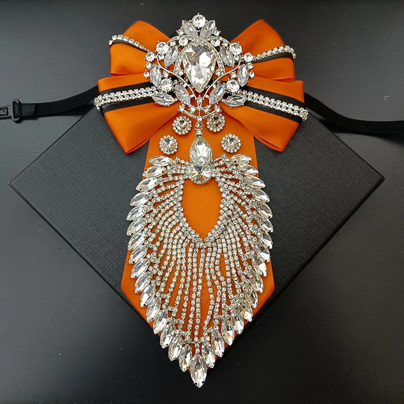 Hochwertige Strass-Fliege, Original Handgefertigt, Luxuriöse Herren-Krawatte für Business, Bankett, Hochzeit, Anzug, Hemdkragen, Schmuckgeschenk – Detail 11