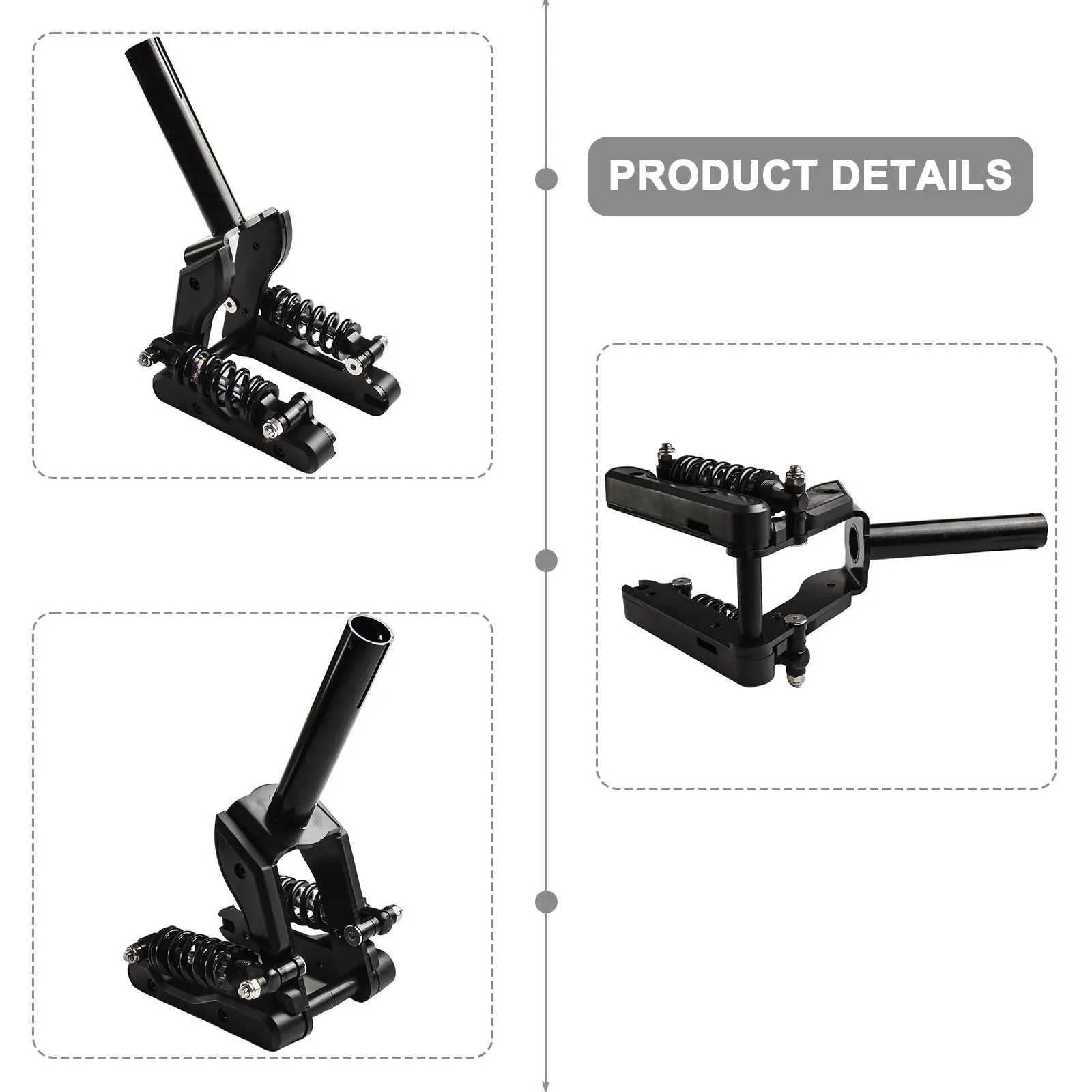 1S Scooter Shock Absorber Electric Scooter Suspension For Rough Terrain Riding High-Quality Springs Long-lasting Performance