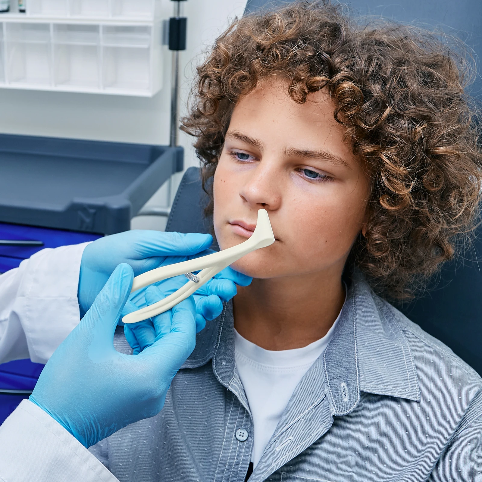 Specchio per visita medica per strumenti per chirurgia nasale con rinoscopio monouso sterile da 10 pezzi per specializi orl