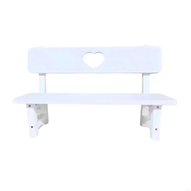 581F كرسي صالة خشبي أثاث التصوير الفوتوغرافي لمقاعد وضع صور الأطفال في الاستوديو #3