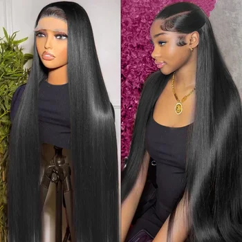 Cosdelu-Perruque Lace Front Wig brésilienne naturelle lisse-Sophia, 13x6, HD, 30 40 pouces, densité 250, pour femmes