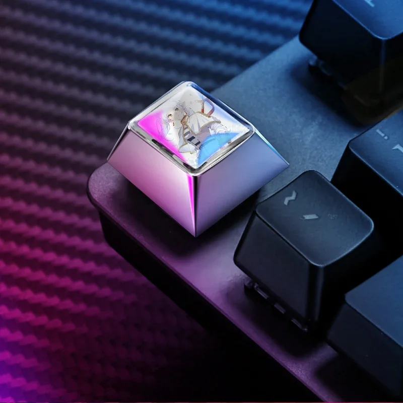 Frieren: Beyond Journey's End Keycap Custom Kirsite Cherry Profile Cross Shaft Keycaps Single R4/TAB/Enter/BACKSPACE