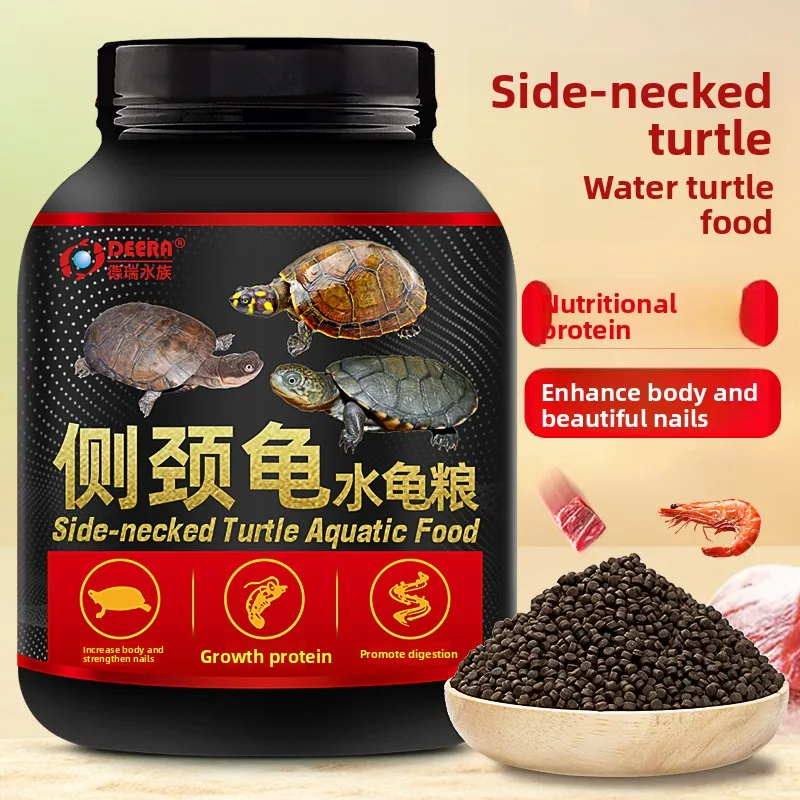 

DEERA Sinking Aquatic Turtle Food - Formulated for Yellow-Spotted Sideneck Turtle, Razorback Musk Turtle,African Sideneck & More
