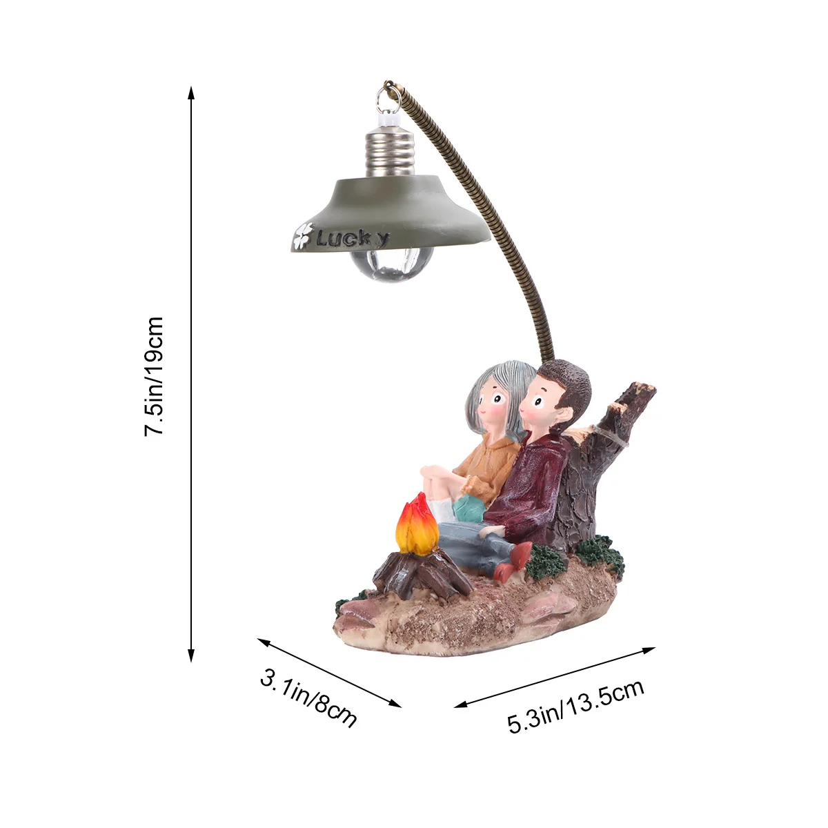 زوجين مصباح الحلي الراتنج ضوء الليل الصغير للمنزل ديكور غرفة المعيشة غرفة نوم الزواج هدية عيد الميلاد الديكور