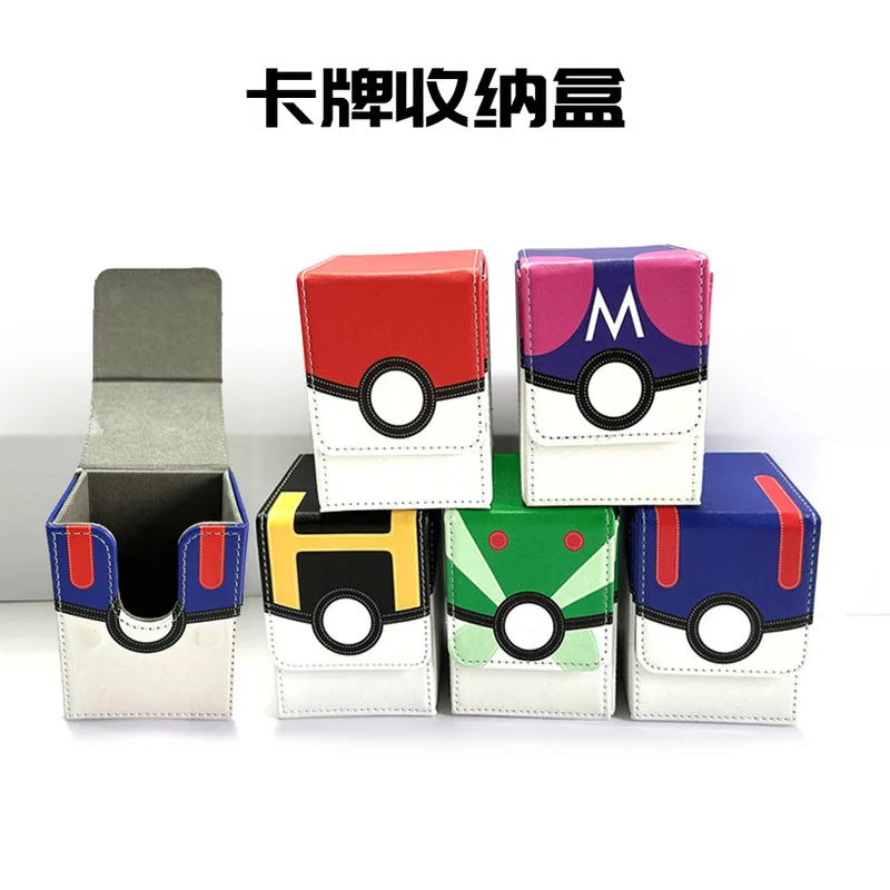 

In Stock Pokemoer Peripheral Card Storage Box Magnetic Card Box Game Collection Card Bag Board Game Card Box