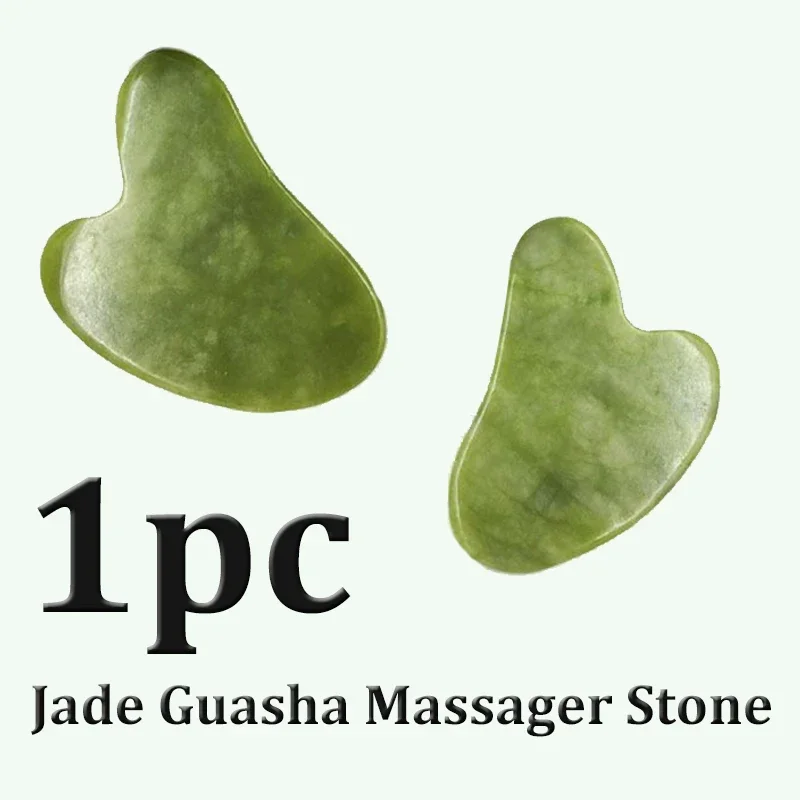 Natural Jade Guasha Massager Stone Gua Sha Board Beauty Guasha Scraper Face Lifting Massage Meridian Scraping Health Care 1pcs