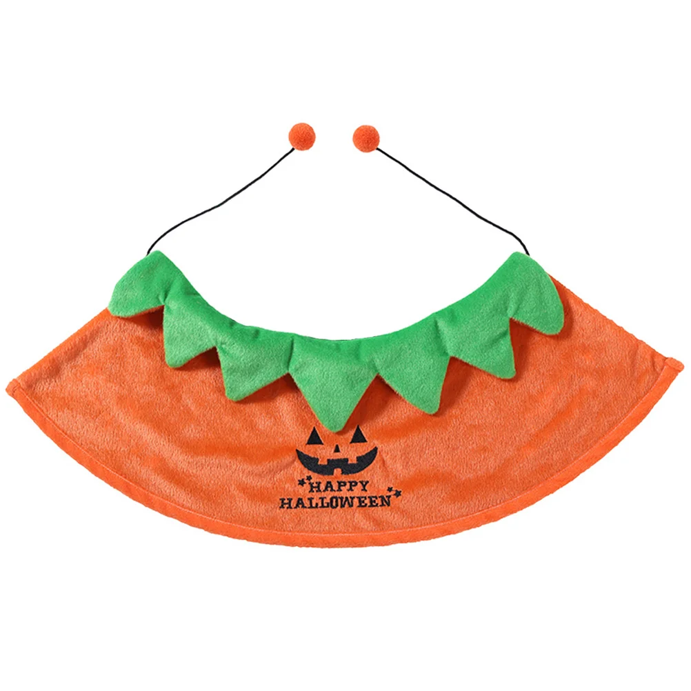 

Hoodie Pet Halloween Cloak Clothing Party Jacket with Hat Dog Orange Cosplay Cape Festival Costume Child