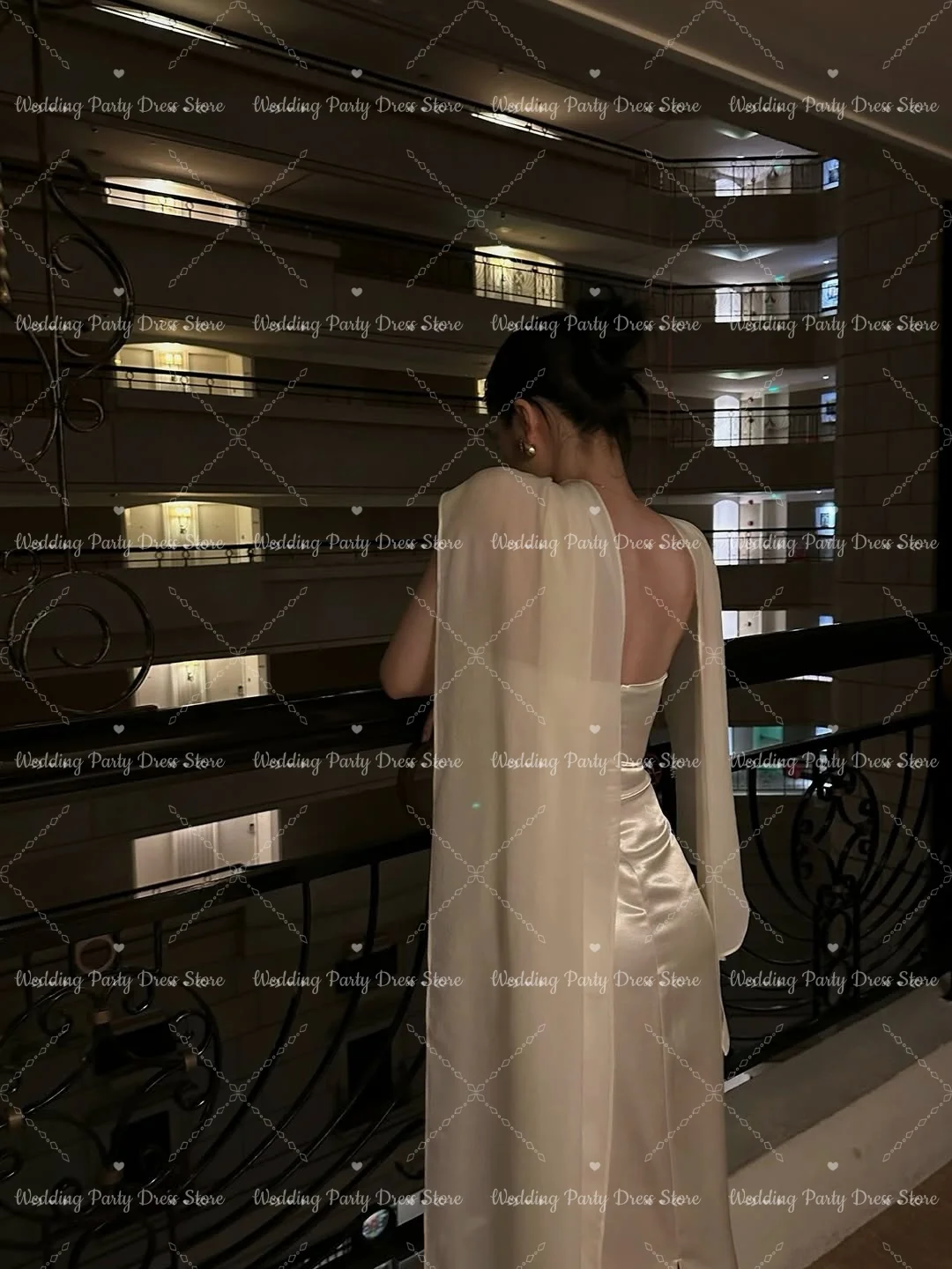 Abito da sera elegante Ranmo 2026 senza maniche e senza spalline, con perline, lungo fino al pavimento, per matrimoni, feste, damigelle d'onore, personalizzabile