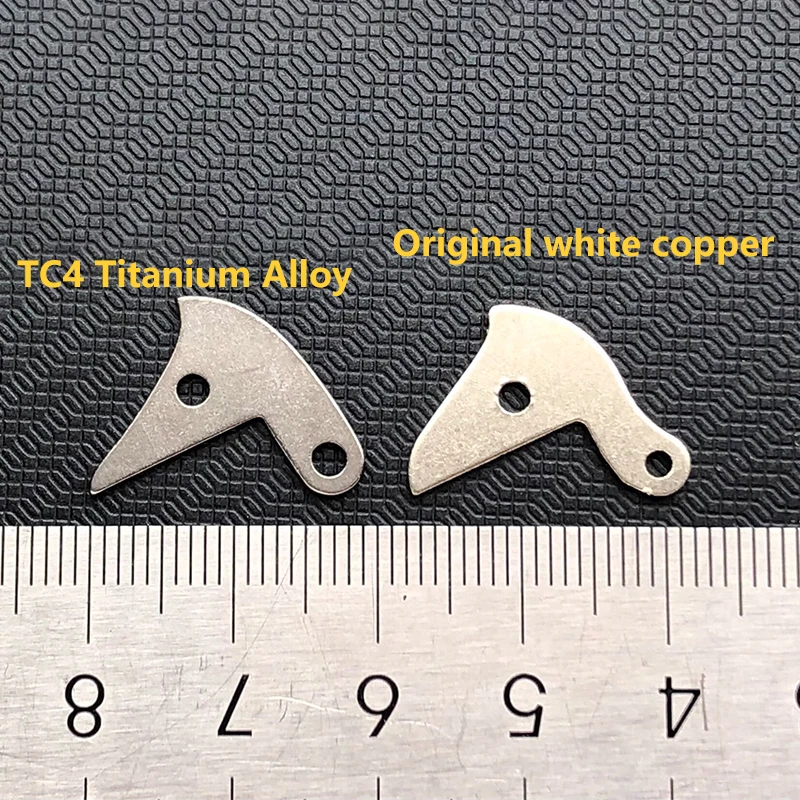 1piece Titanium Alloy TC4 Knife Part Keyring Hanging Hole Triangle Piece For 84mm Victorinox Swiss Army Knives Bantam Waiter