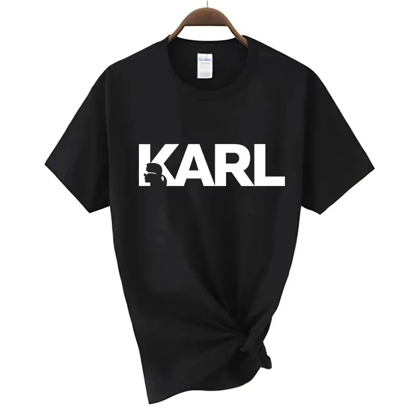 Men Letter Silhouette Graphic T‑Shirt Simple Fashion Print Short Sleeve Tees Casual Streetwear Loose Daily Cotton Tops
