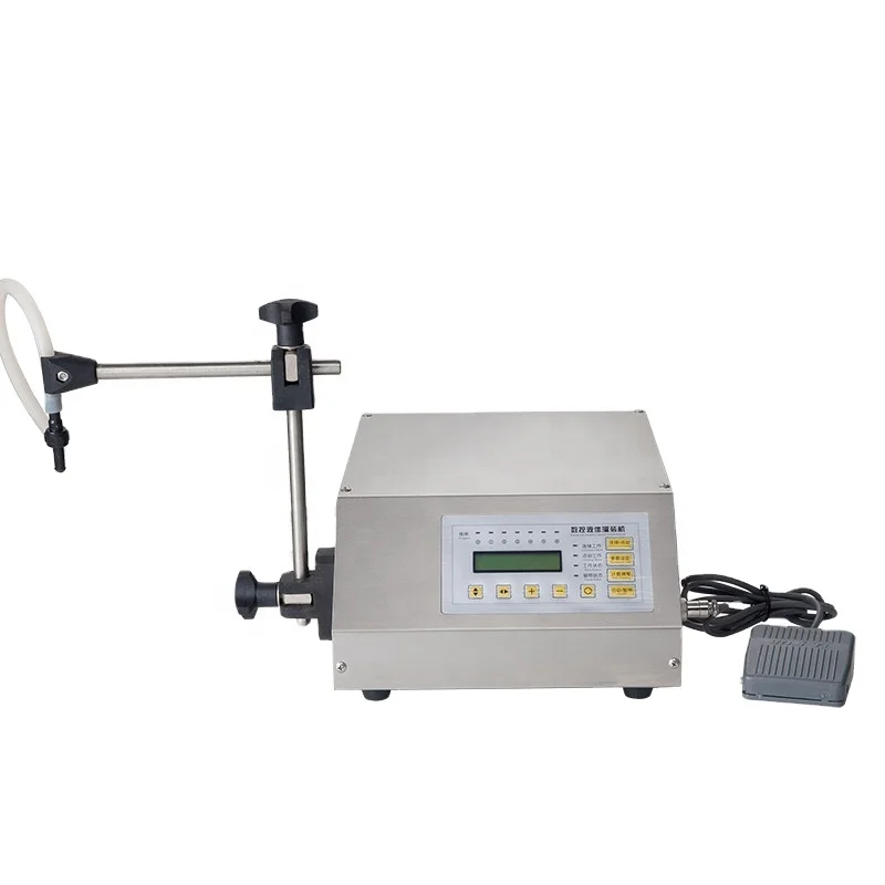 

SY GFK-160 Small Digital Control Water Beverage Oil Filler Volumetric Liquid Bottle Filling Machine