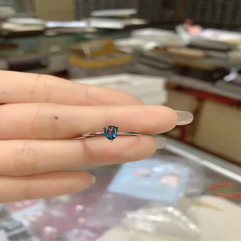 

Natural Topaz London Blue 925 Sterling Silver for women Fine jewelry sales with free shipping clearance sale