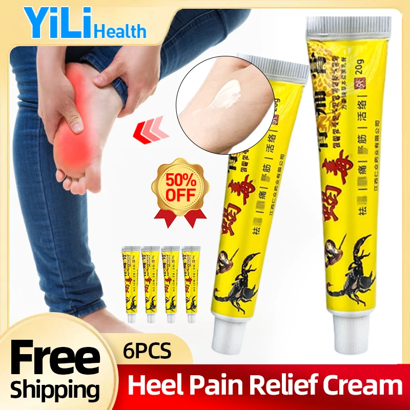 

Heel Pain Relief Scorpion Cream Achilles Tendonitis Fasciitis Plantar Chinese Medicine Plaster Heel Spurs Treatment Ointment