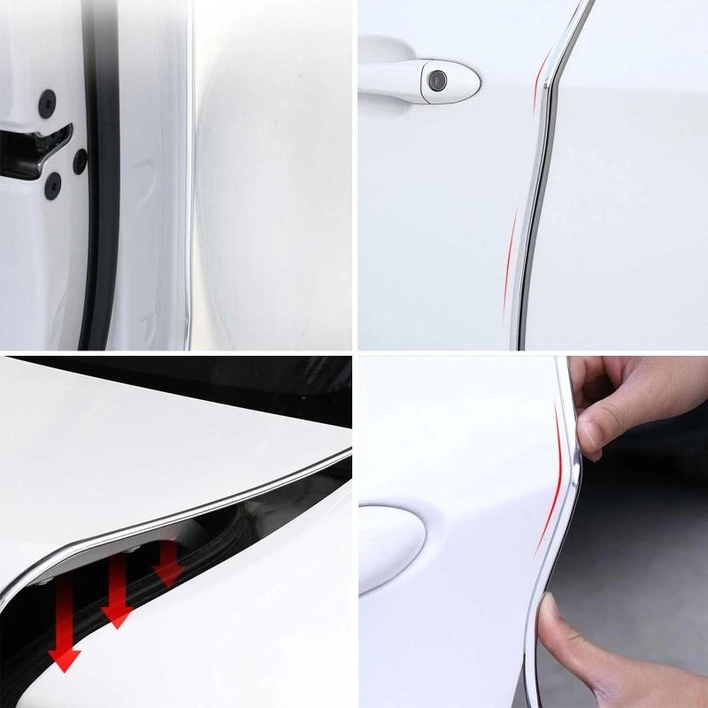 

y1gd Universal Anti-Collision Patch Bumper Guard Strip Car Door Rear View Mirror Cover Body Trim Protector Bar Sticker