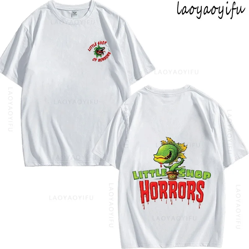 

Little Shop of Horrors Theme 100%Cotton Printed Fashion Summer T-Shirt Short-sleev Men's Women's Fashion High Quality O-neck
