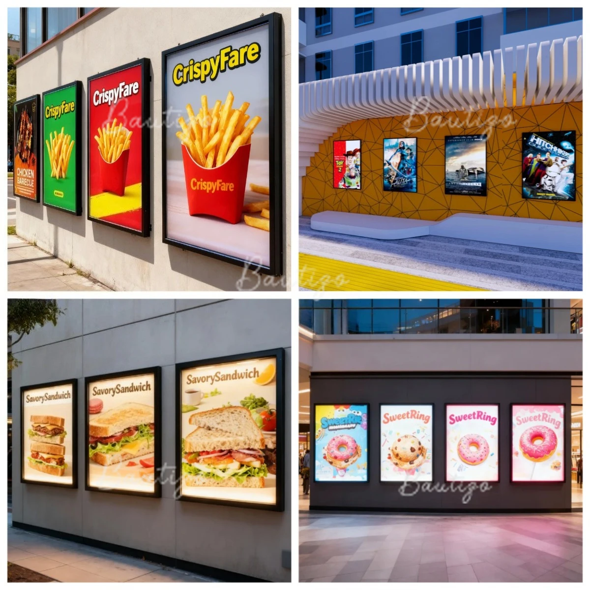 Custom Outdoor Sign Signboard Acrylic Signs Metal Advertising Logo Business Luminous Neon Light Box Wall Board Illuminated Panel