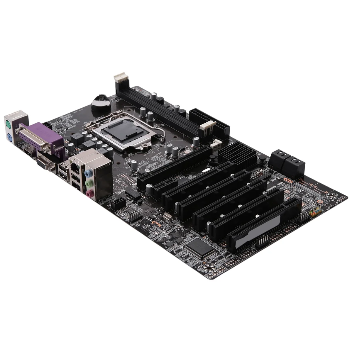 

H61 DVR Security Monitoring Motherboard LGA1155 DDR3 5 PCI Express 16X Slots Industrial Desktop Computer Motherboard