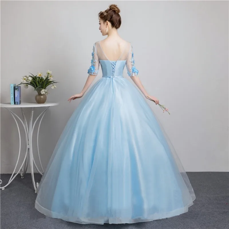 فستان زفاف جديد 2025، غزل ملون، أداء منفرد صوتي جميل، امتحان فني، تنورة منتفخة، فستان سهرة طويل