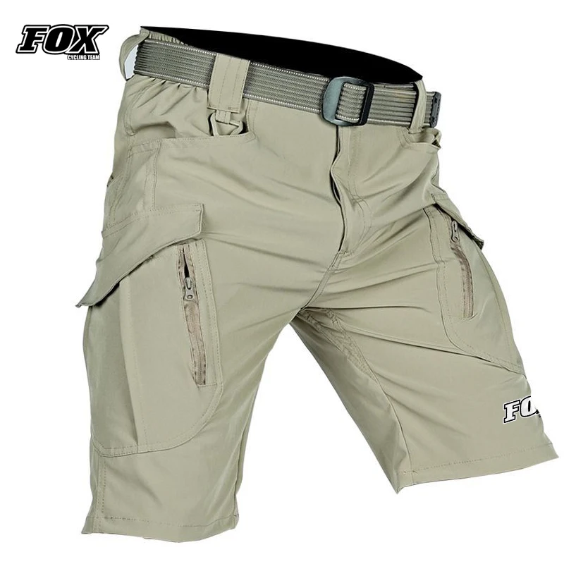 FOX Cycling Team Pantalones Cortos De Hombre Men Bicycle Road Downhill Sun Protection Shorts Summer Bike Motocross Sports Pants