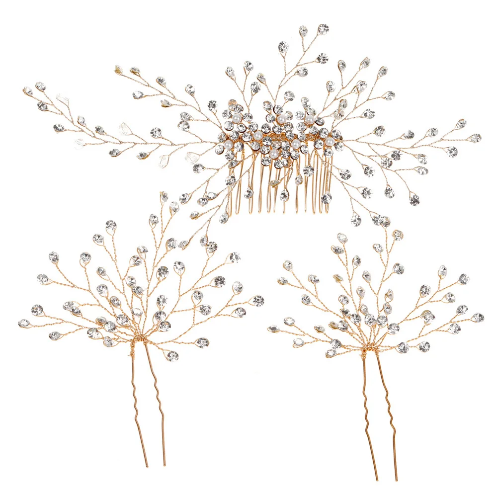 مجموعة واحدة من غطاء رأس العروس الرومانسي، قطعة شعر رائعة، مادة ممتازة، عمر خدمة طويل، ديكور الزفاف، دبوس شعر الزفاف