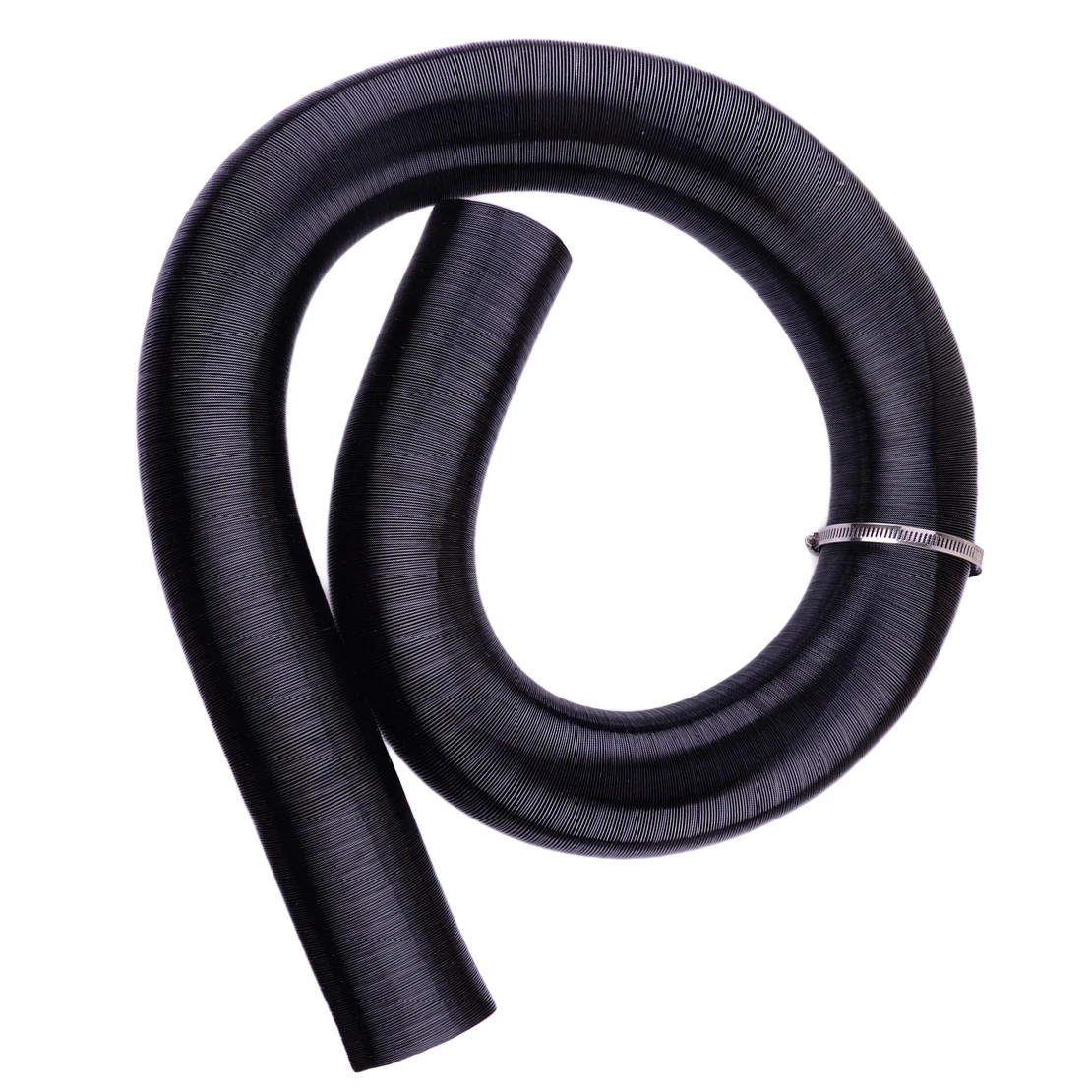 

75mm Black Extendable Hot Cold Heater Air Ducting Duct Pipe Hose Fit for Diesel Parking Heater Aluminum Foil