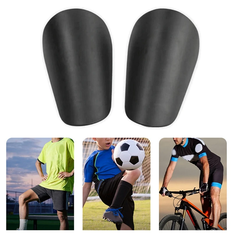 Black Sports Soccer Shin Pad, Futebol Shinguard para Adolescentes Adultos, Presente personalizado, 10 Par