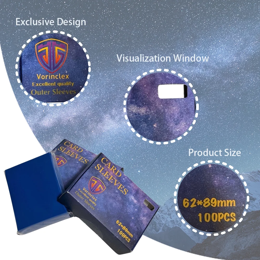 100 Stück 62*89mm gefrostete Karten hüllen japanische Größe Anti-Riss-und Anti-Verschleiß-Sammelkarten hüllen kompatibel mit Ygo-Karte
