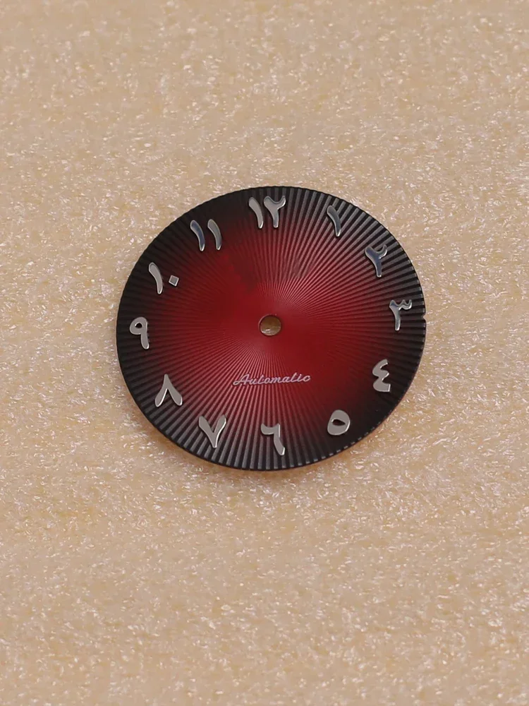 28.5mm S Logo Sea Shell Dial  NH35 Dial Green Luminous Fit for NH35/NH36 Movement Watch Accessories