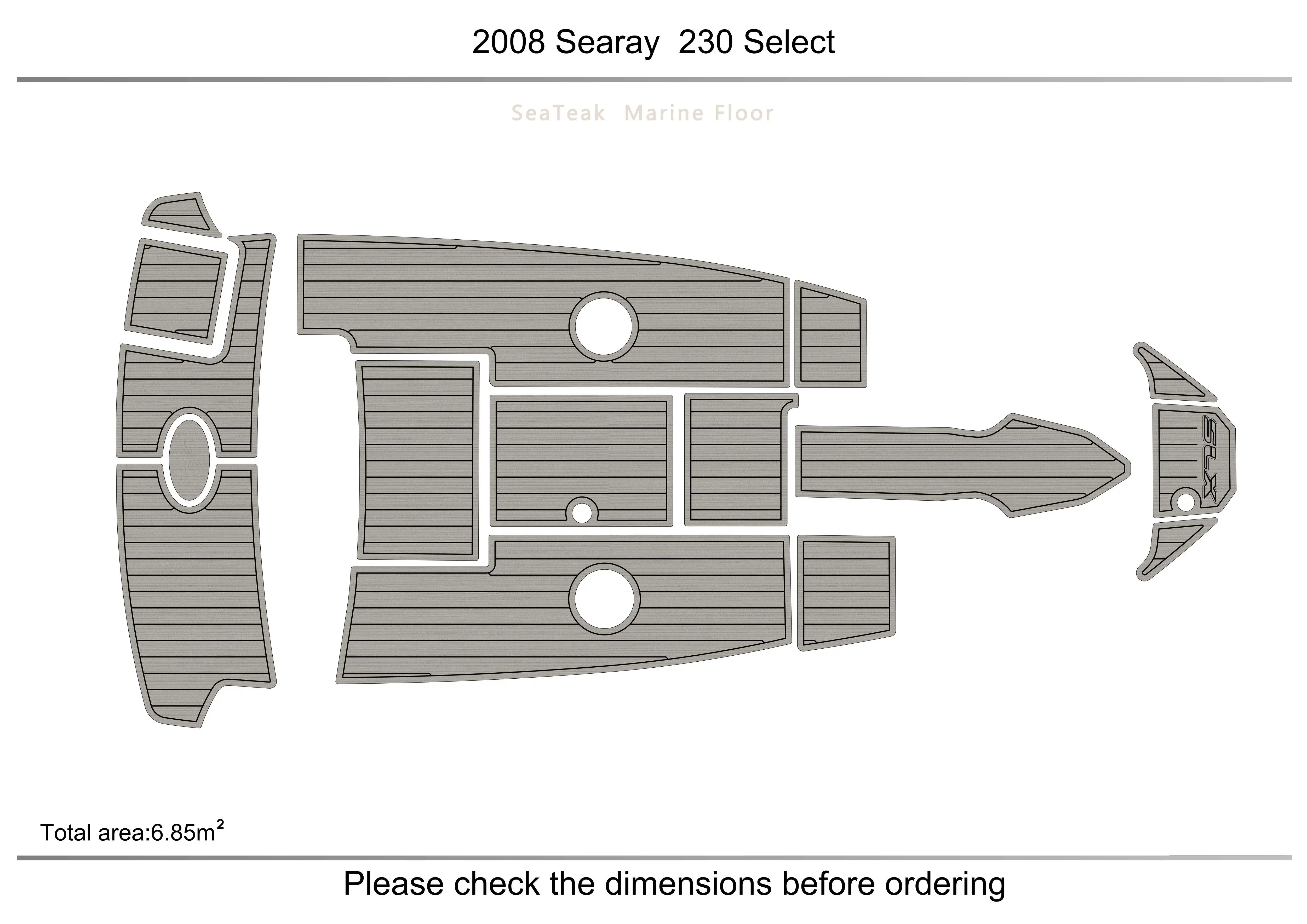 2008 searay 230 Select Sundancer Cockpit  platform 1/4