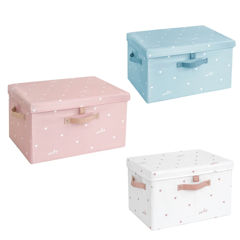 Large Capacity Storage Boxes With Lids Folding Storage Box Closet Organizer Clothes Toys Sundries Organizer Box