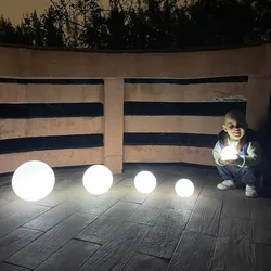 Akumulatorowa lampa LED świecące lampa kula dla dzieci dorosłych, zmiana koloru RGB Globe Night Light z pilotem, idealne na dekoracje na przyjęcie ogrodowe