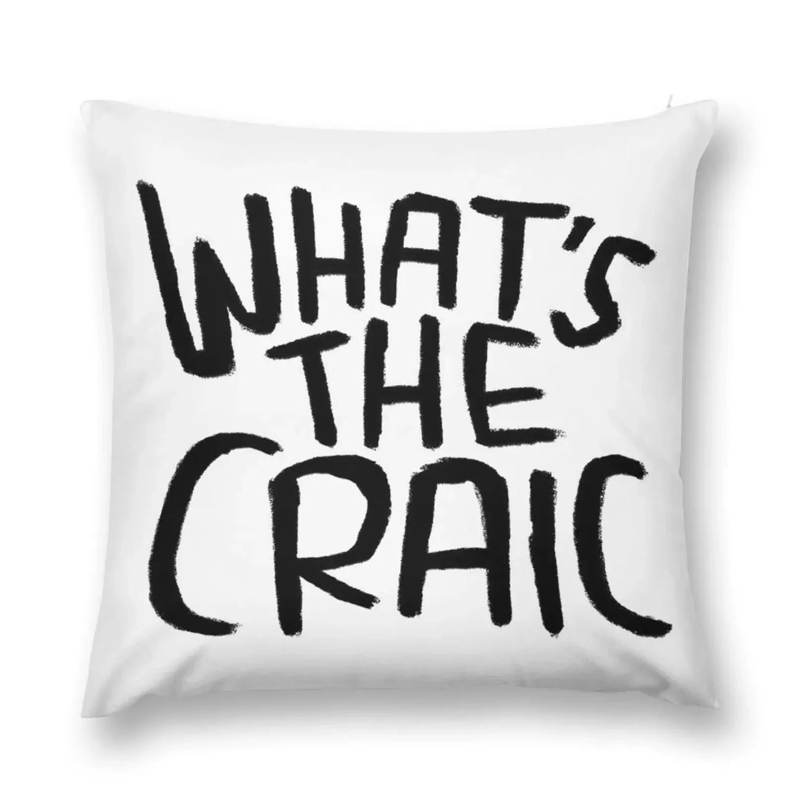 Craic, Irish Slang for Fun, Whats the Craic Throw Pillow Rectangular Cushion Cover Pillow Case Christmas pillow