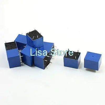 10Pcs PCB Mounting DC 12V Coil Voltage 5 Pin Power Relay JQC-3F(T73)