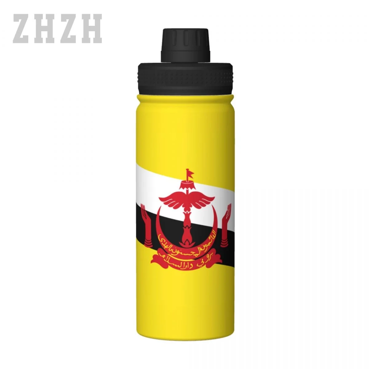 Unisex Sports Water Thermos Bottle Brunei Flag Bruneian 304 Stainless Steel Double-layer Insulation Cold And Hot Travel