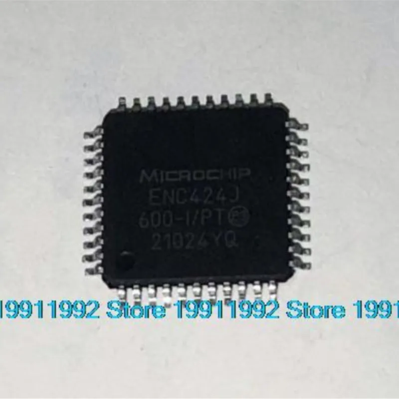 5PCS New ENC424J600-I/PT TQFP44 Ethernet controller chip IC