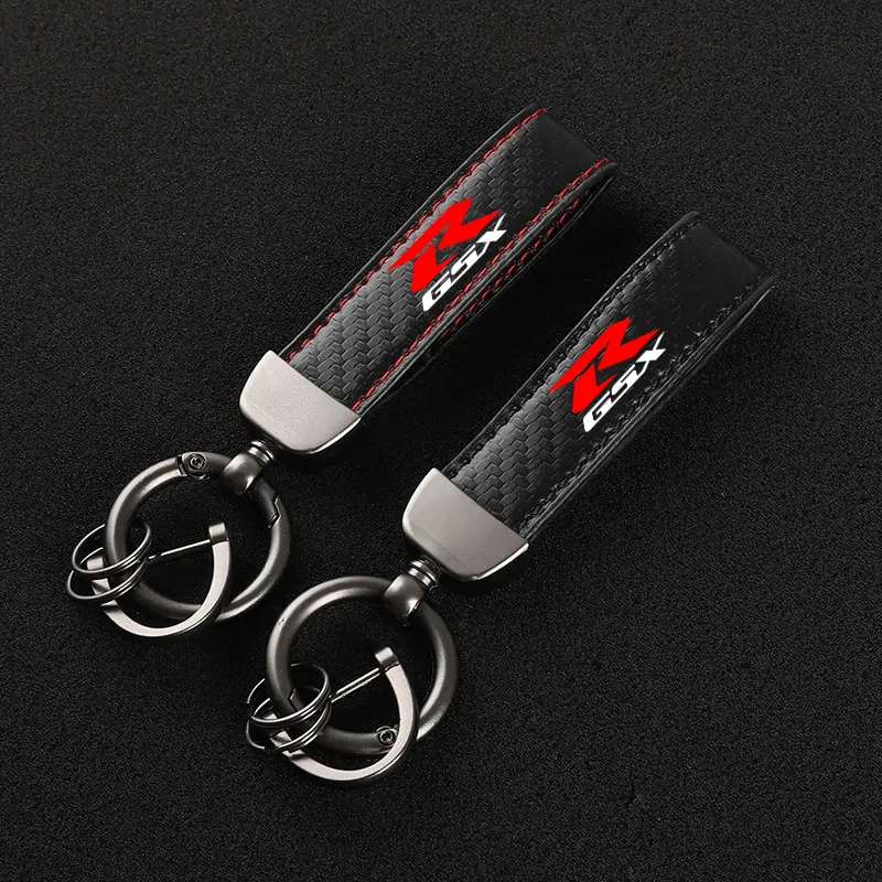 For Suzuki Gsxr 600 GSX-R 750 GSXR600 GSX R 750 1000 Accessories Custom LOGO High-Grade Carbon Fiber Motorcycle Keychain