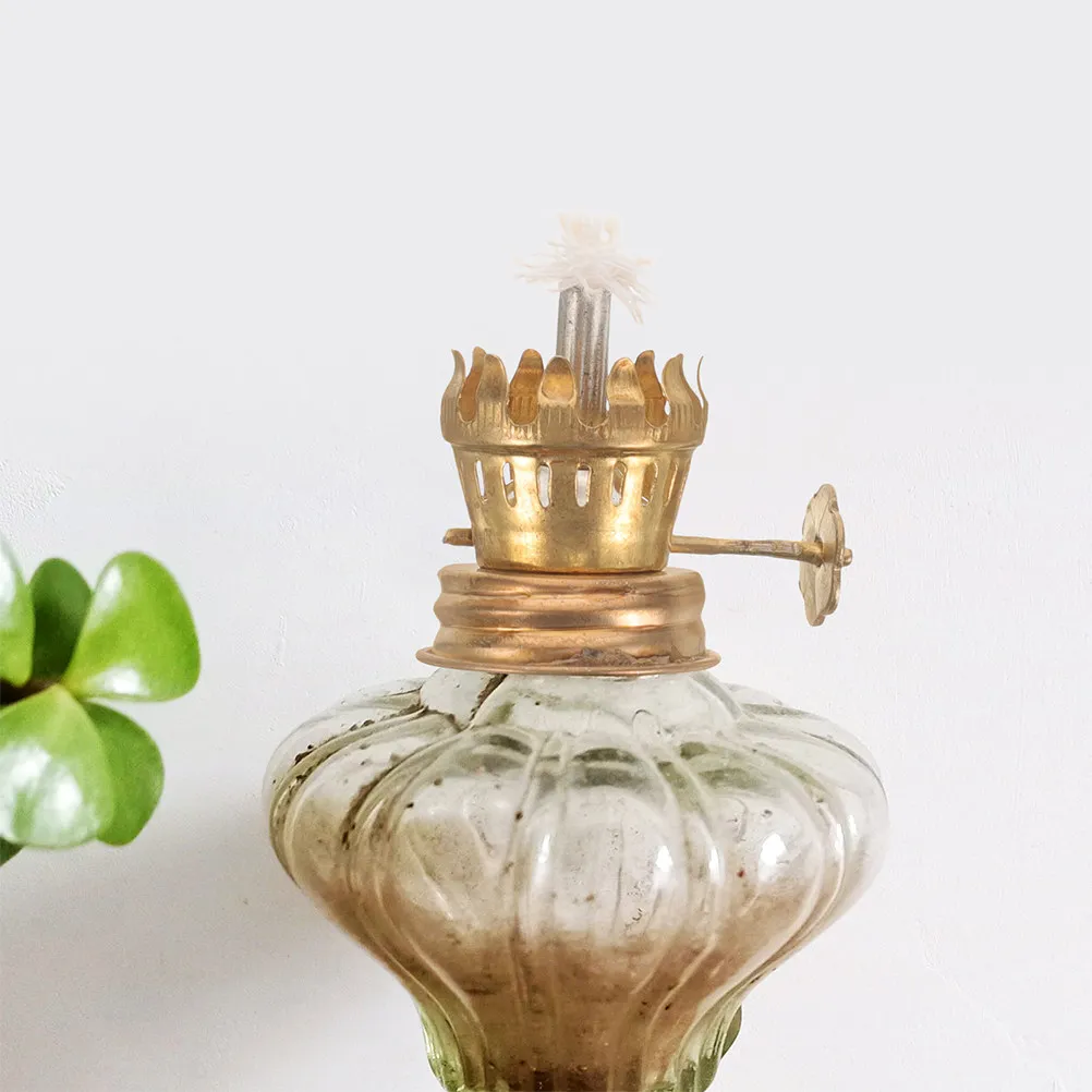 4pcs Base Metal Regulator Vintage Oil Lamp Accessory Retro Burner Wick Holder For Home Camping Desktop Use Oil