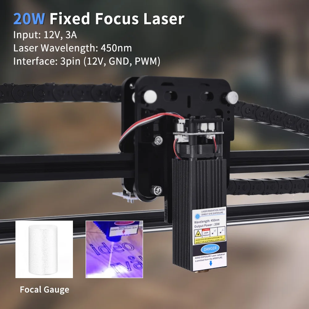 Imagem -03 - Twowin-poderosa Máquina de Gravura a Laser Cnc Madeira Router Impressora de Corte Fresadora Faça Você Mesmo Área de Trabalho de 650*500 mm 20w