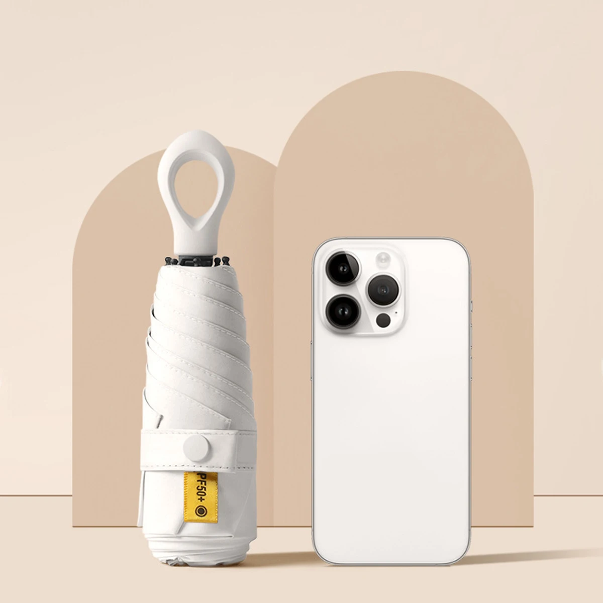 

UV Protection Mini Umbrella Ultralight 5-Fold Portable Sunshade for Women Outdoor Beach Travel Compact Windproof Quick Dry