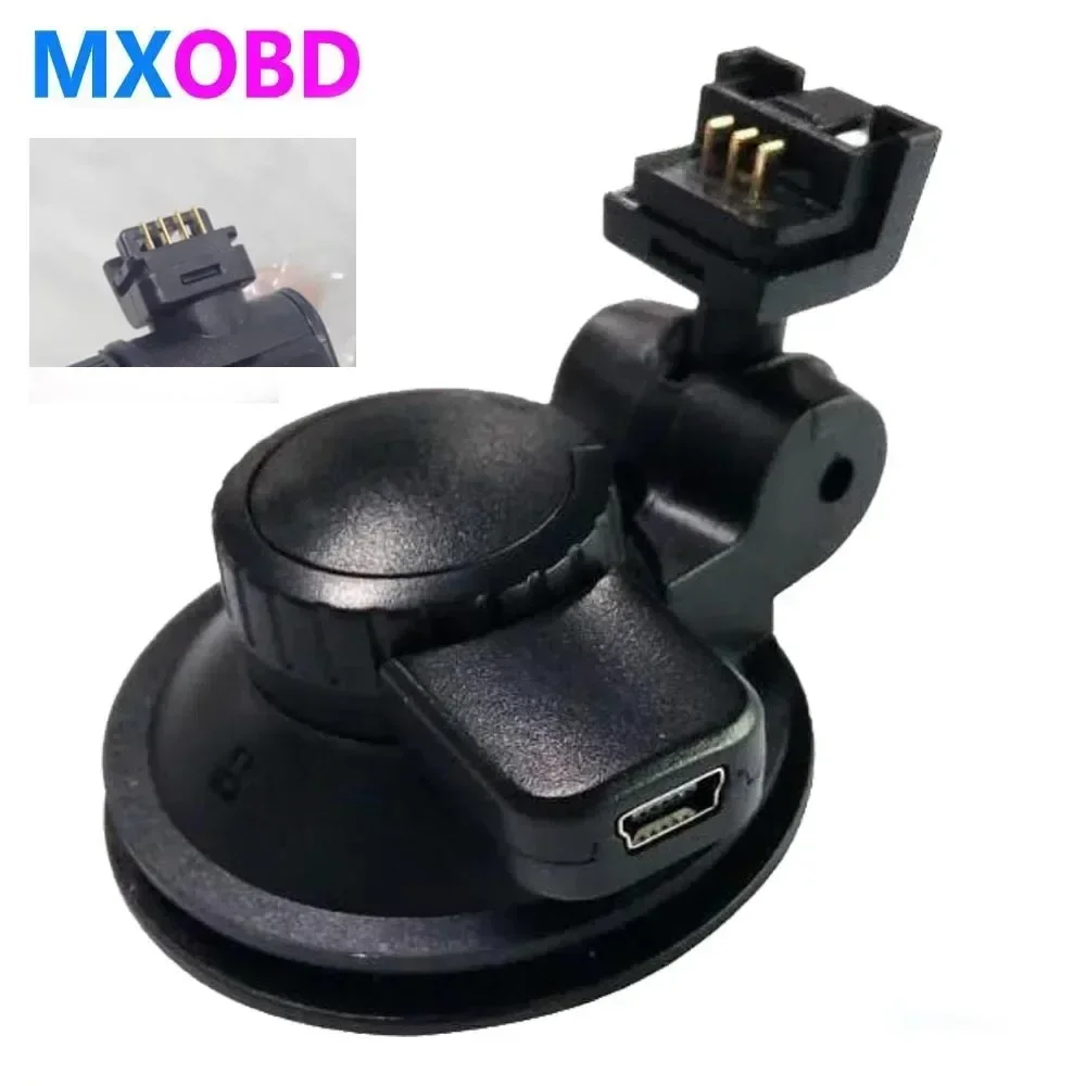 3pin 4pin Head Suction Cup Bracket with USB Charger Port Car DVR GPS Holder for Dash Cam F8 BL950A BL960 BL960D Driving Recorder