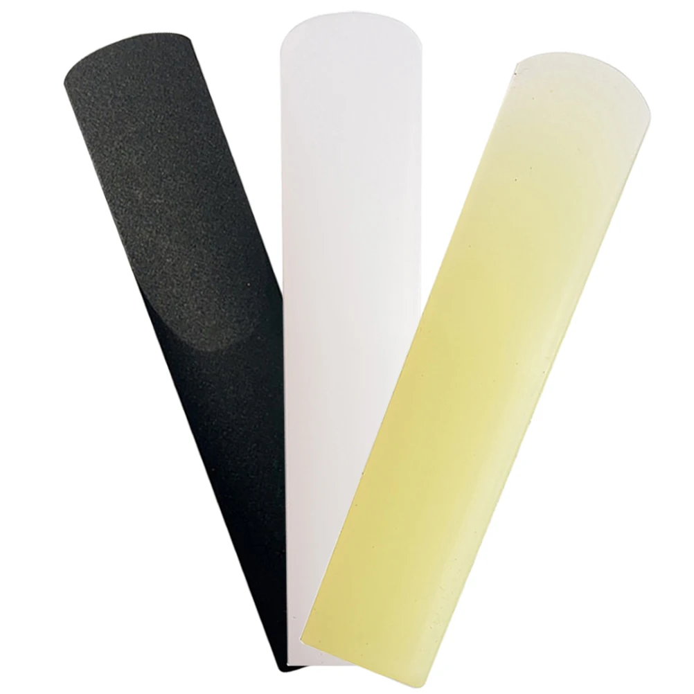 

3 Pcs Flute Whistle Black Sax Reeds Alto Resin Tenor Saxophone Replace Replacement Supplies