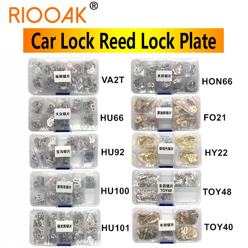 

FO21 TOY43 TOY48 HY22 HU92 HU100 HU66 HON66 VA2T Car Lock Reed Lock Plate for Honda/BMW/Toyota/VW Car Lock Repair Accessories