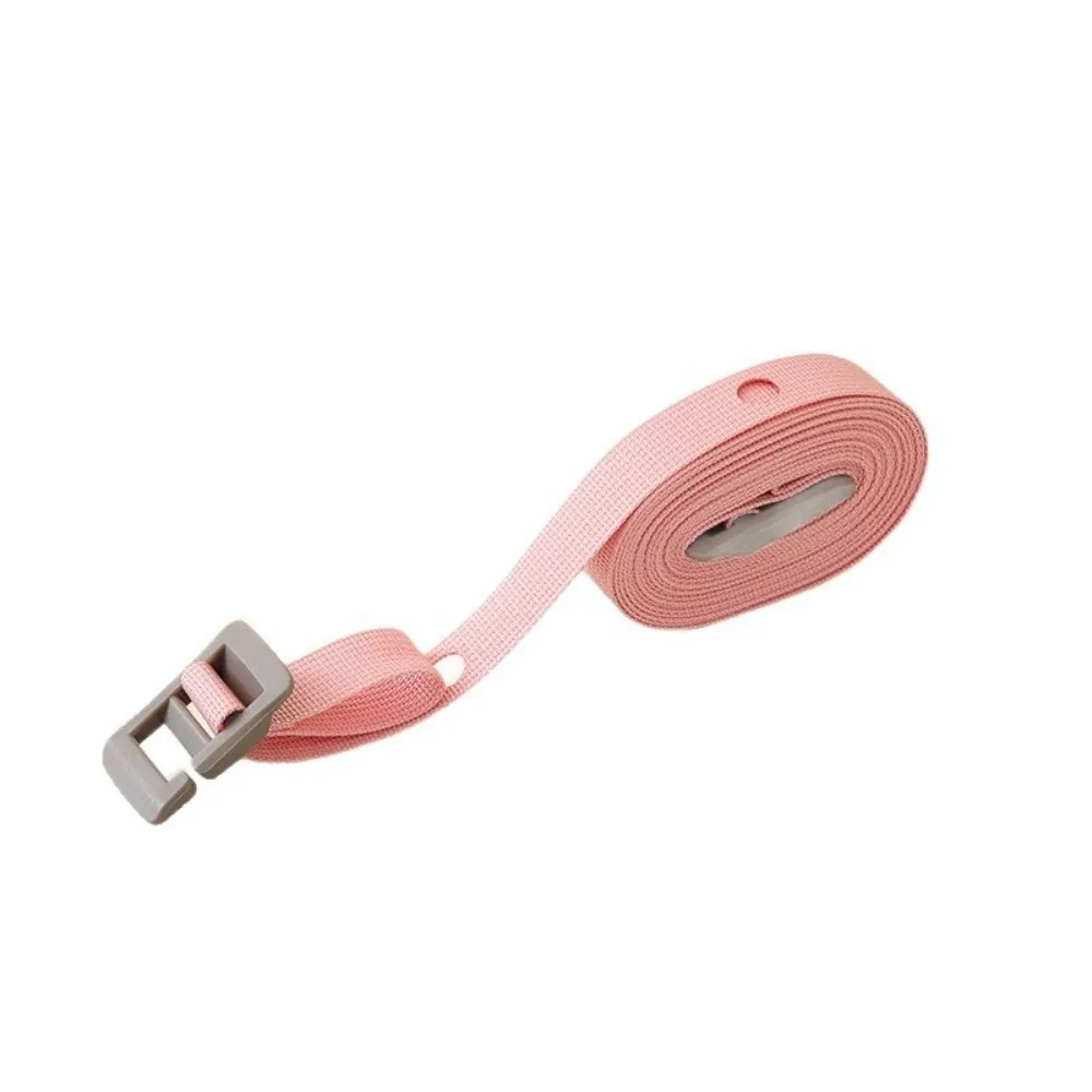 Woven Strap Portable Clothesline Adjustable Length No Drill Adjustable Laundry Line Lightweight Clip Hanging Points