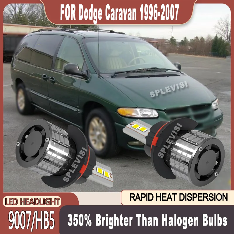 

Night Road Safety Efficient Heat Dissipation 9007 LED Headlight For Dodge Caravan 1996 1997 1998 1999 2000 2001 2002 2003-2007