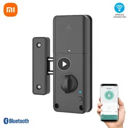 Xiaomi Smart Electric Motor Lock With Tuya App Keyless Entry Door Lock Concealed Invisible Installation IC Card Lock Wooden Door