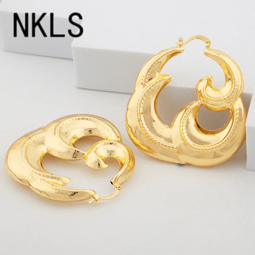 

18K Gold Color Earring Pendant Bangle Ring Set for Women African Dubai Jewelry Set Trendy Jewelry Engagement Wedding Party Gift